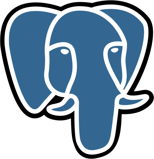 Icon image of PostgreSQL database technology for app and website development